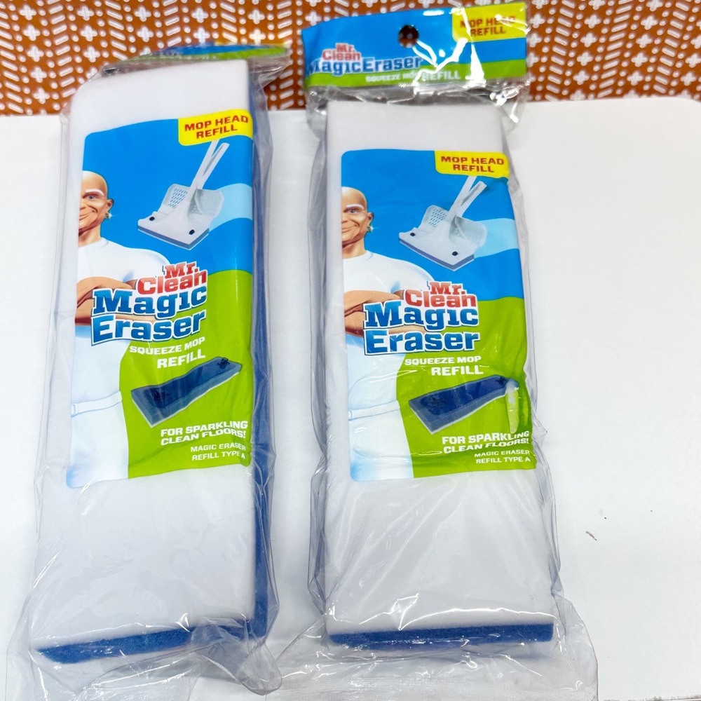 2 - Mr. Clean Magic Eraser Squeeze Mop Head Refill Pack